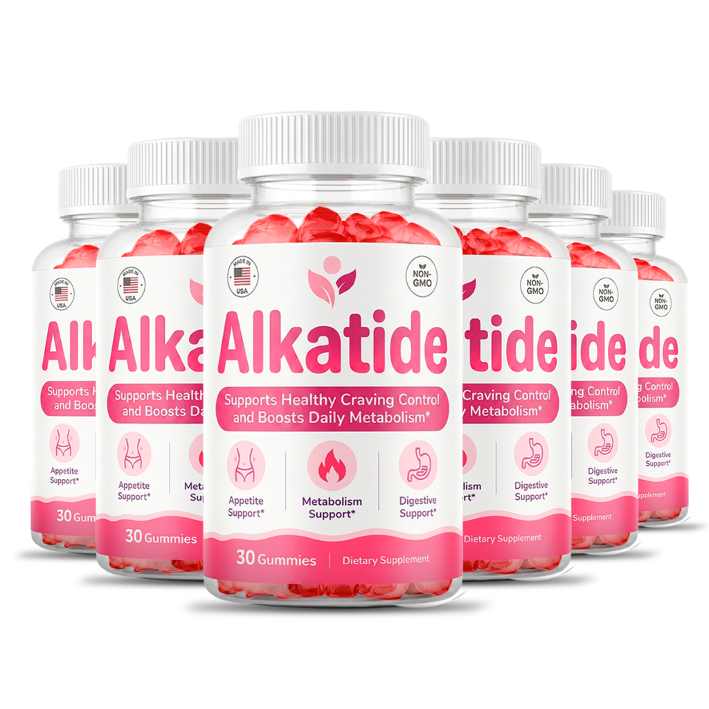 AlkaTide gummy supplement bottles